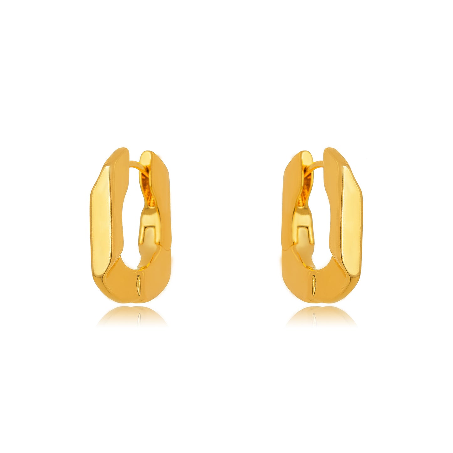 Hoop Earrings - 18k Gold Plated