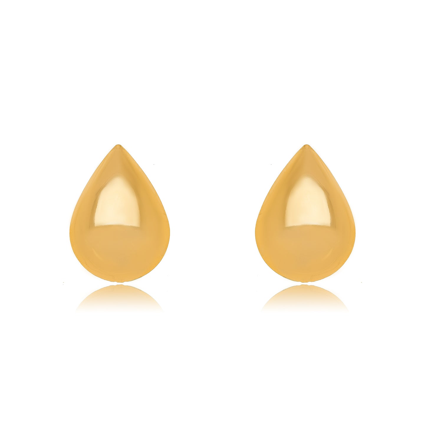 18k Gold Plated Chunky Tear Drop Earrings