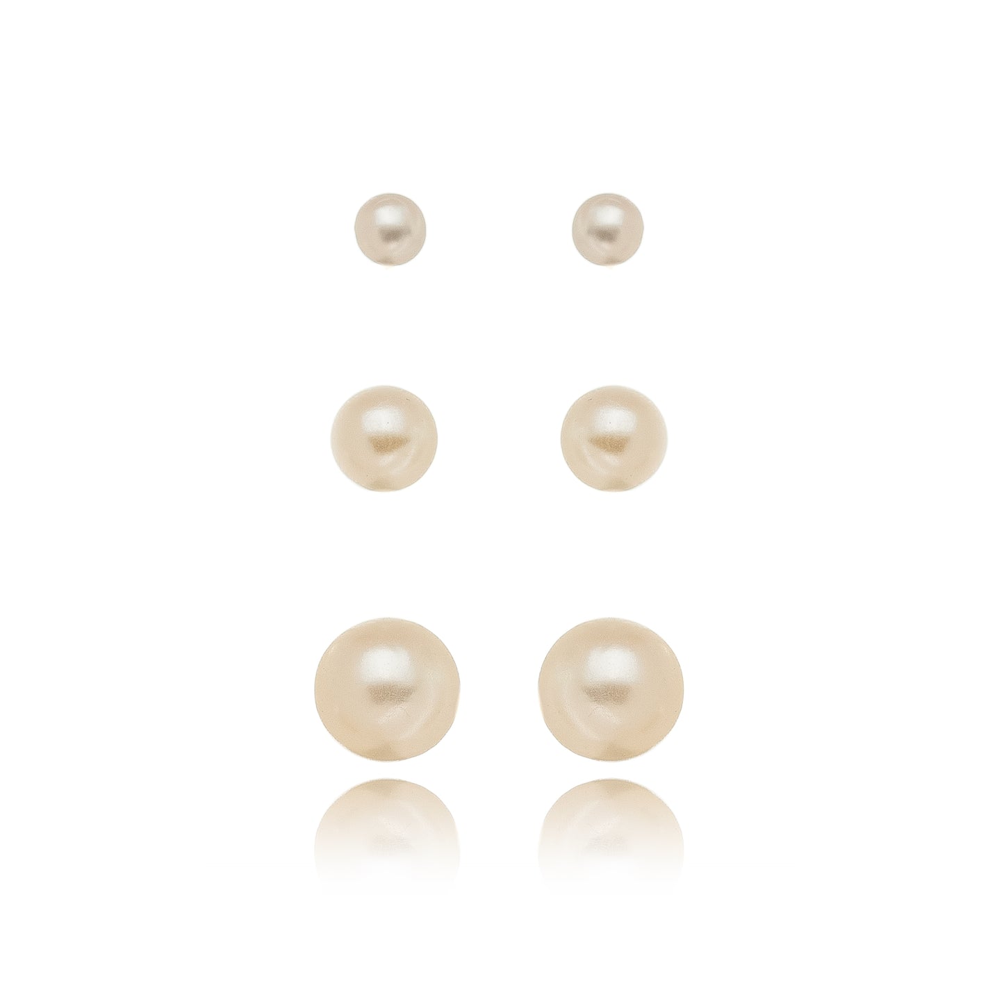 Pearl Earrings - Set of 3