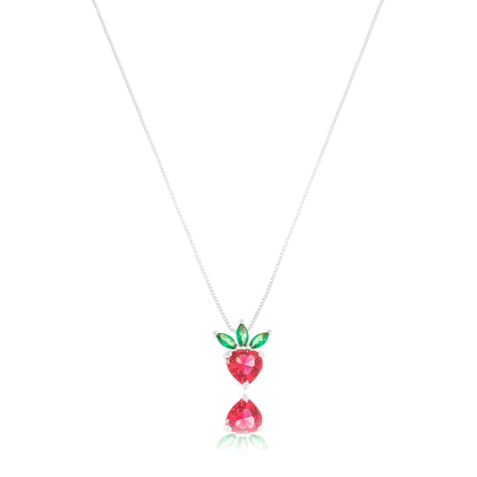 Strawberry Crystal Necklace