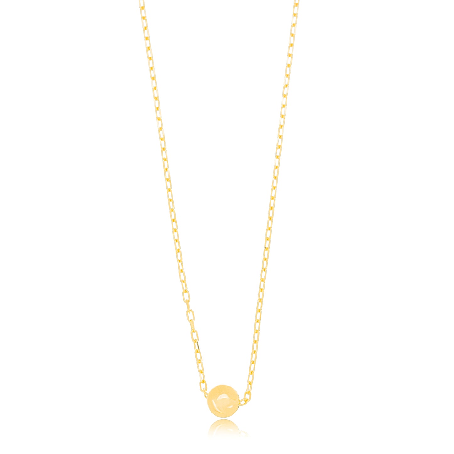 18k Gold Plated Ball Bead Necklace - Choker