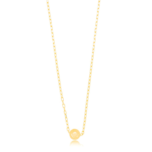 18k Gold Plated Ball Bead Necklace - Choker