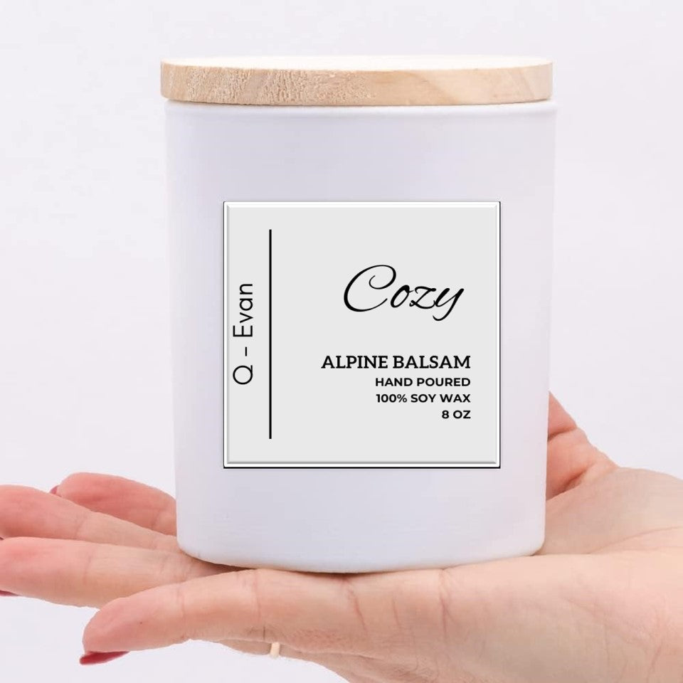 COZY - Luxurious 8 oz Candle - Alpine Balsam