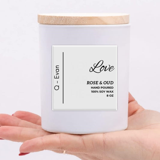 Love - Luxurious 8 oz Candle - Rose & Oud