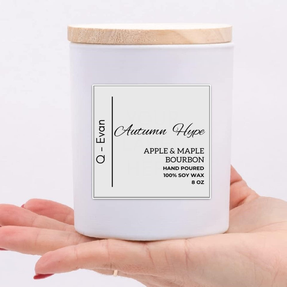 Autumn Hype - Luxurious 8 oz Candle - APPLE & MAPLE BOURBON