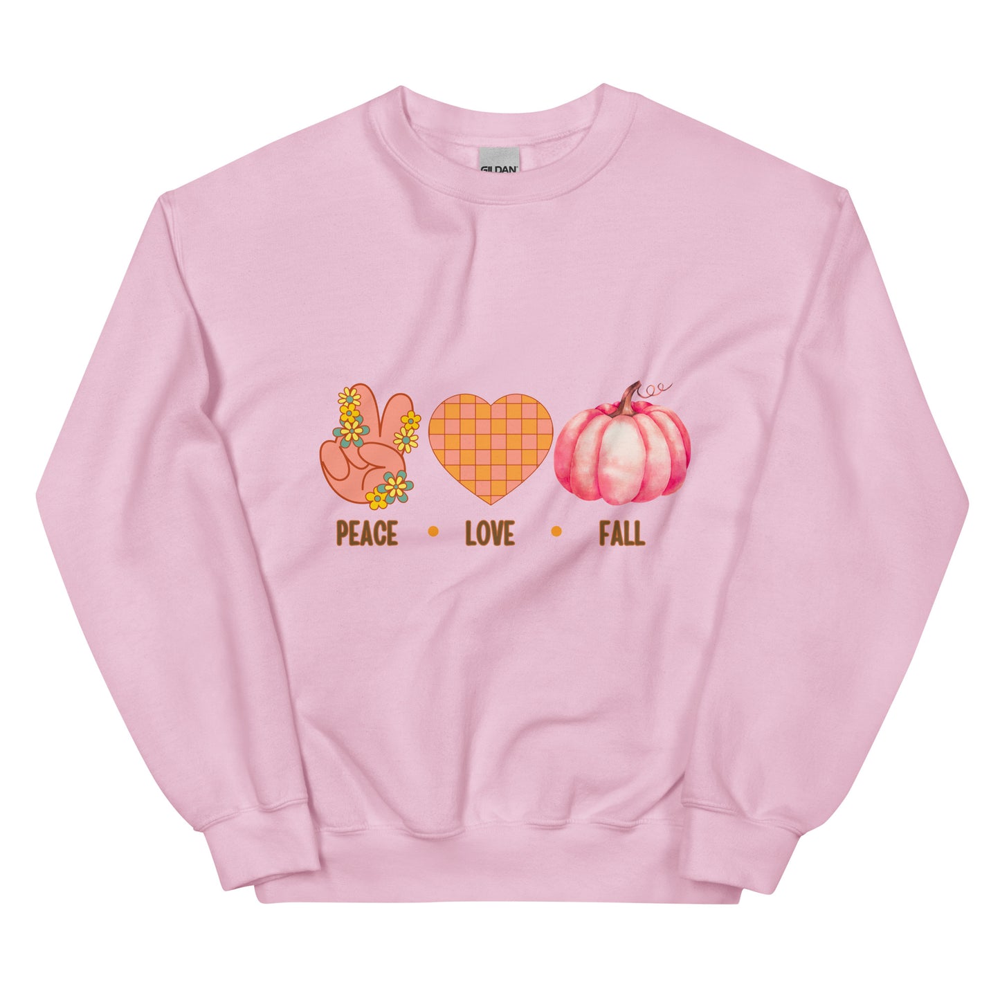 Peace, Love and Pumpkin Sweatshirt / Fall Outfit / Thanksgiving Sweatshirt / Unisex Sweatshirt